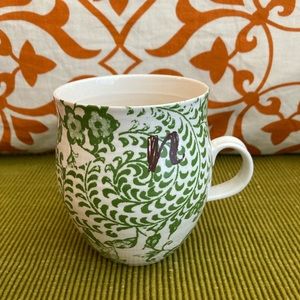 Anthropologie monogram “N” mug